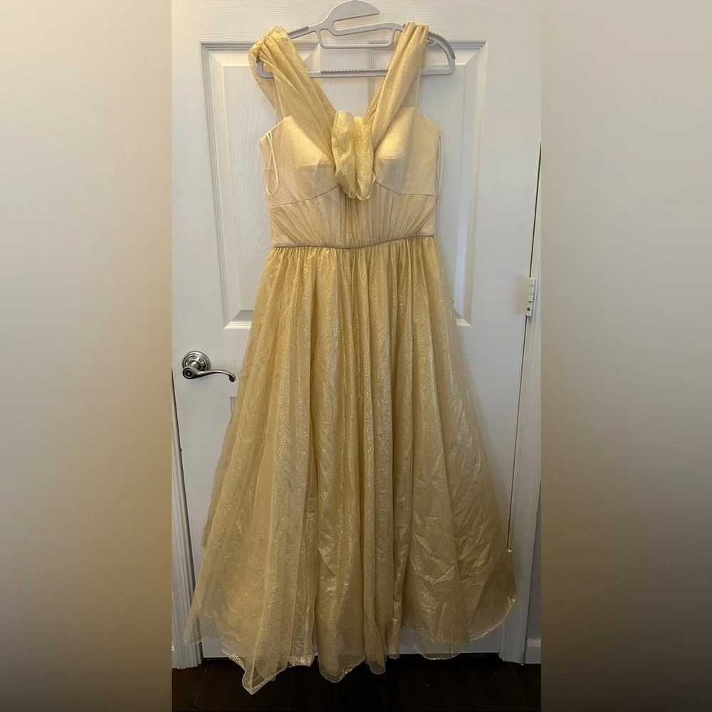 Jenny Packham gold dress size 8